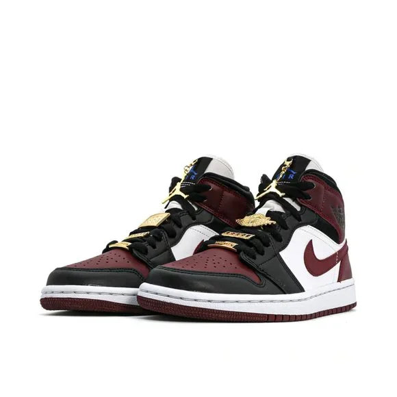 nike air jordan 1 black dark beetroot